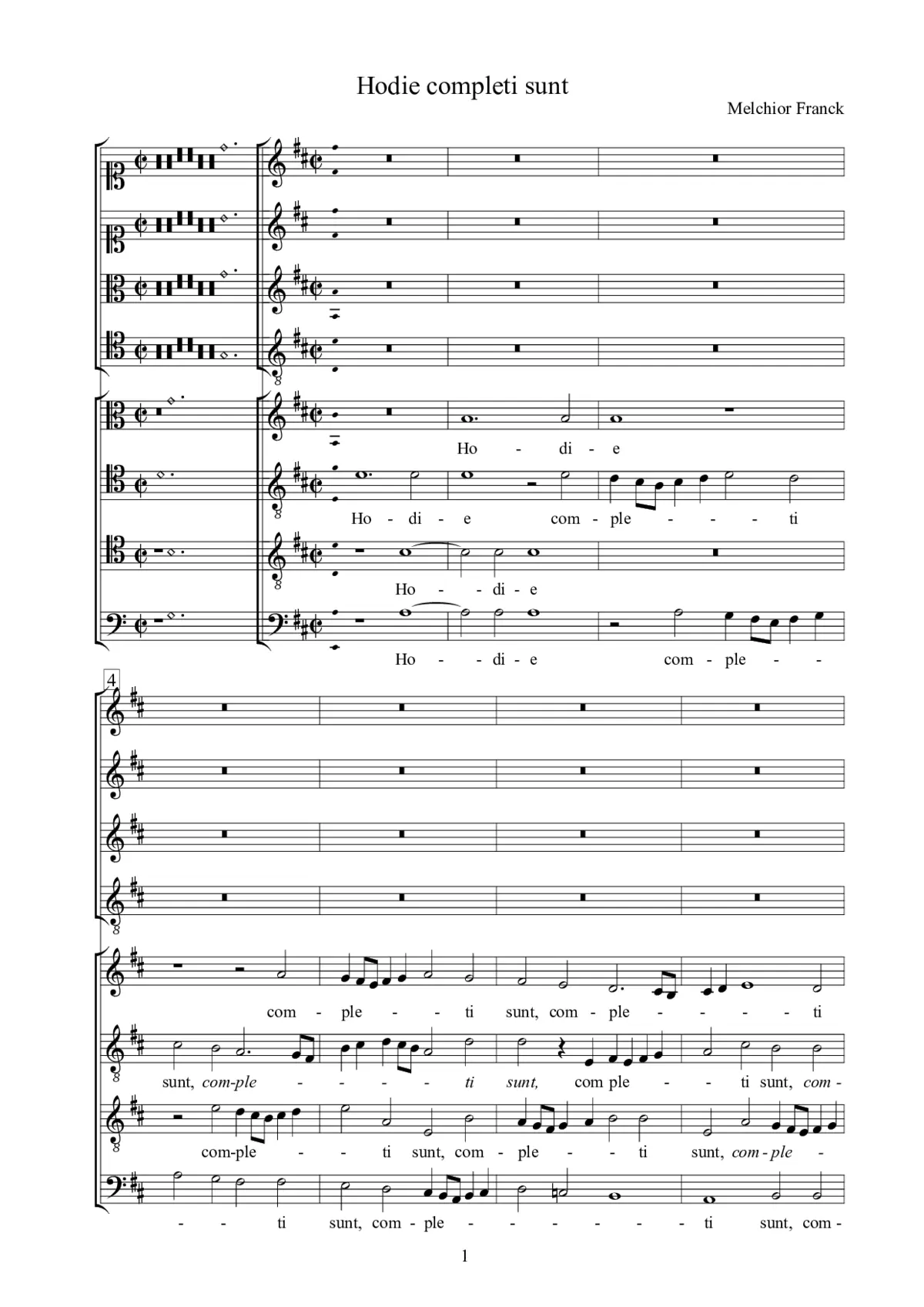 Hodie completi sunt à 8 - Page 1