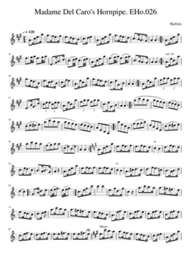 Madame Del Caro's Hornpipe. EHo.026