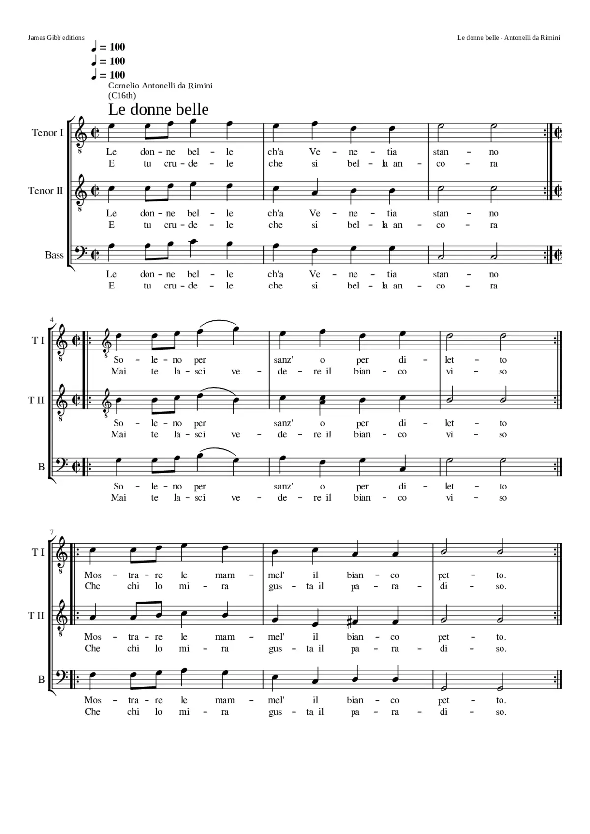 Le donne belle - Page 1