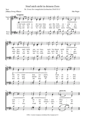 Straf mich nicht in deinem Zorn, WoO VI 17, No. 25