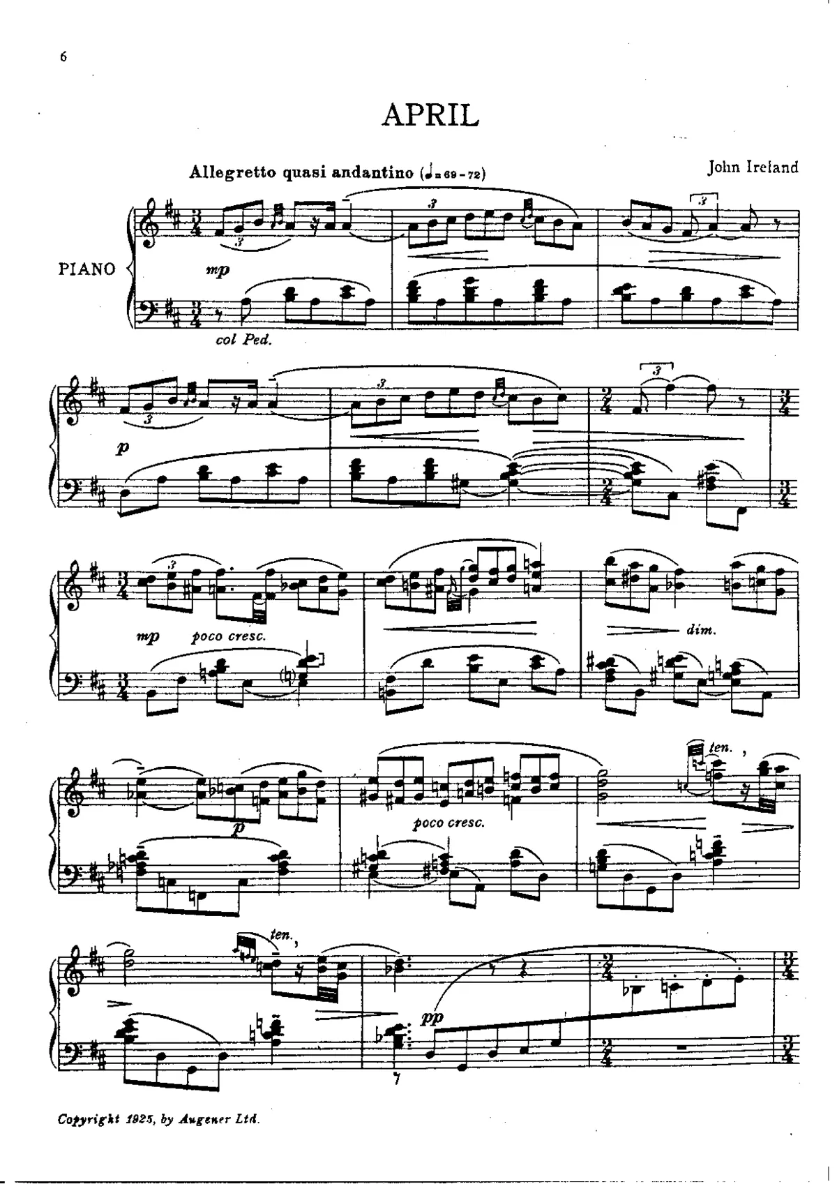 2 Pieces for Pianoforte - Page 1