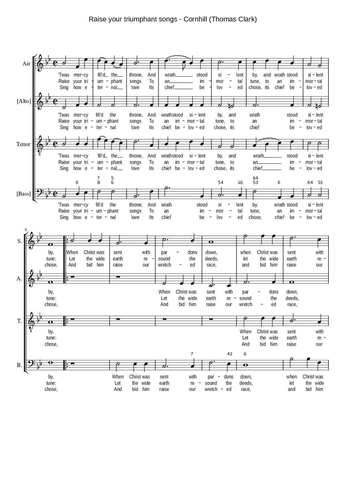 Raise your triumphant songs - Page 1