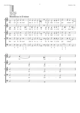 Benedictus in D minor