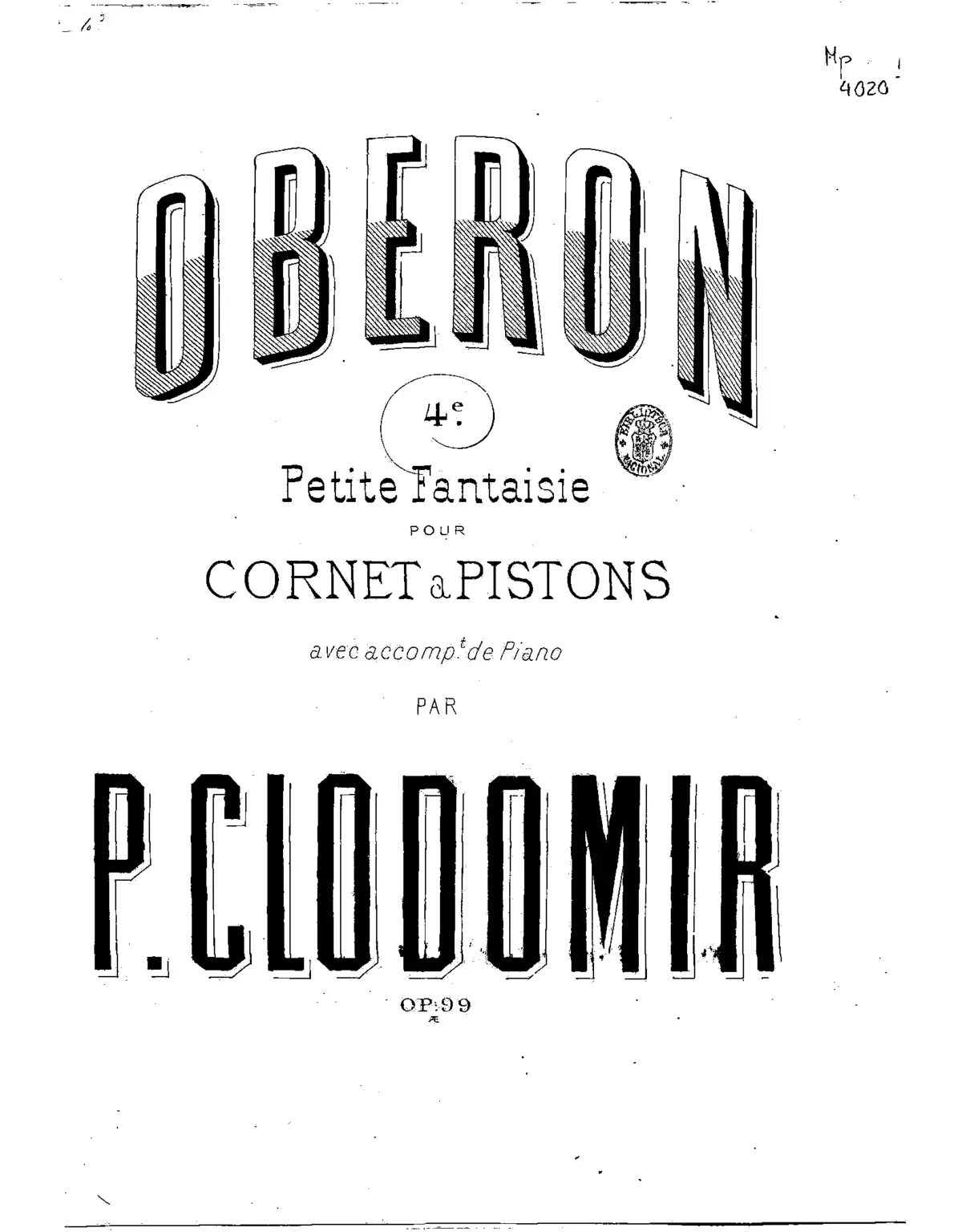 'Oberon' de C.M. Weber - Page 1