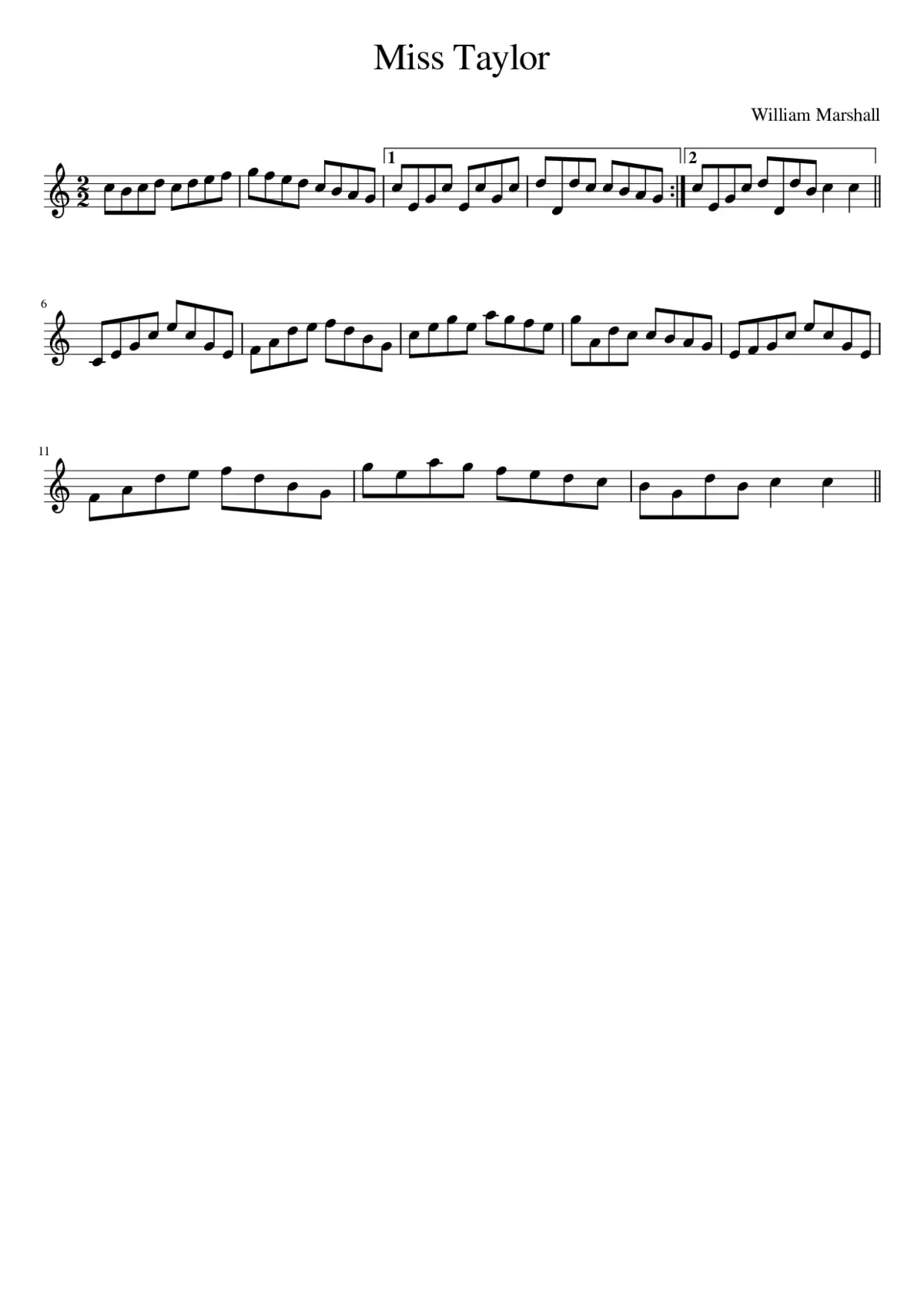 Miss Taylor - Page 1