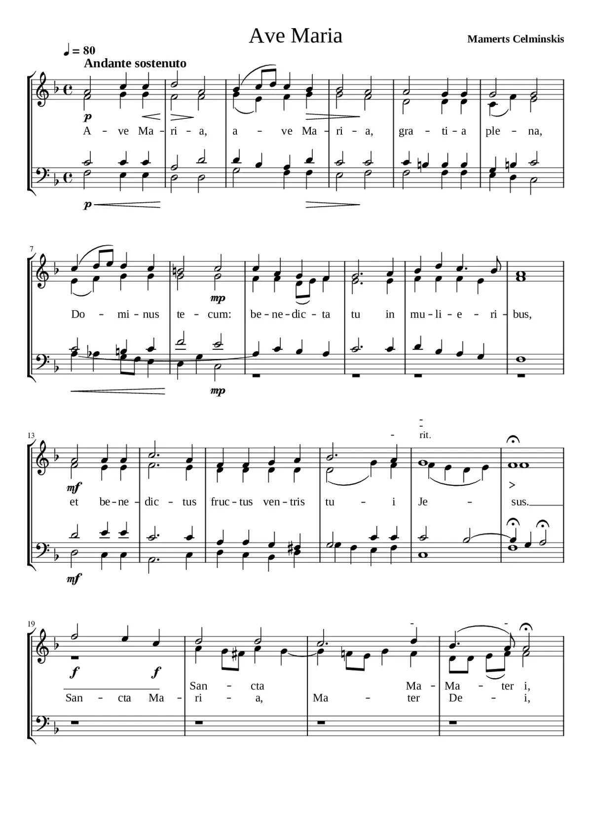 Ave Maria - Page 1