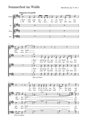 Sommerlust im Walde, Opus 71 No. 1