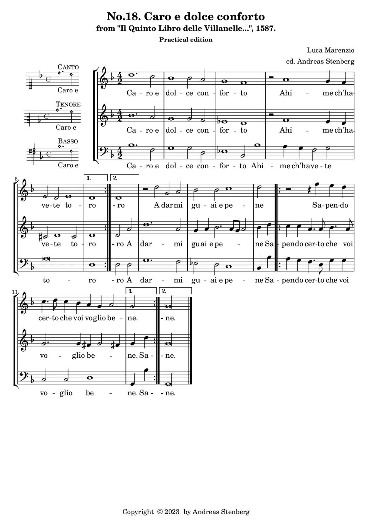 Caro e dolce conforto - Page 1