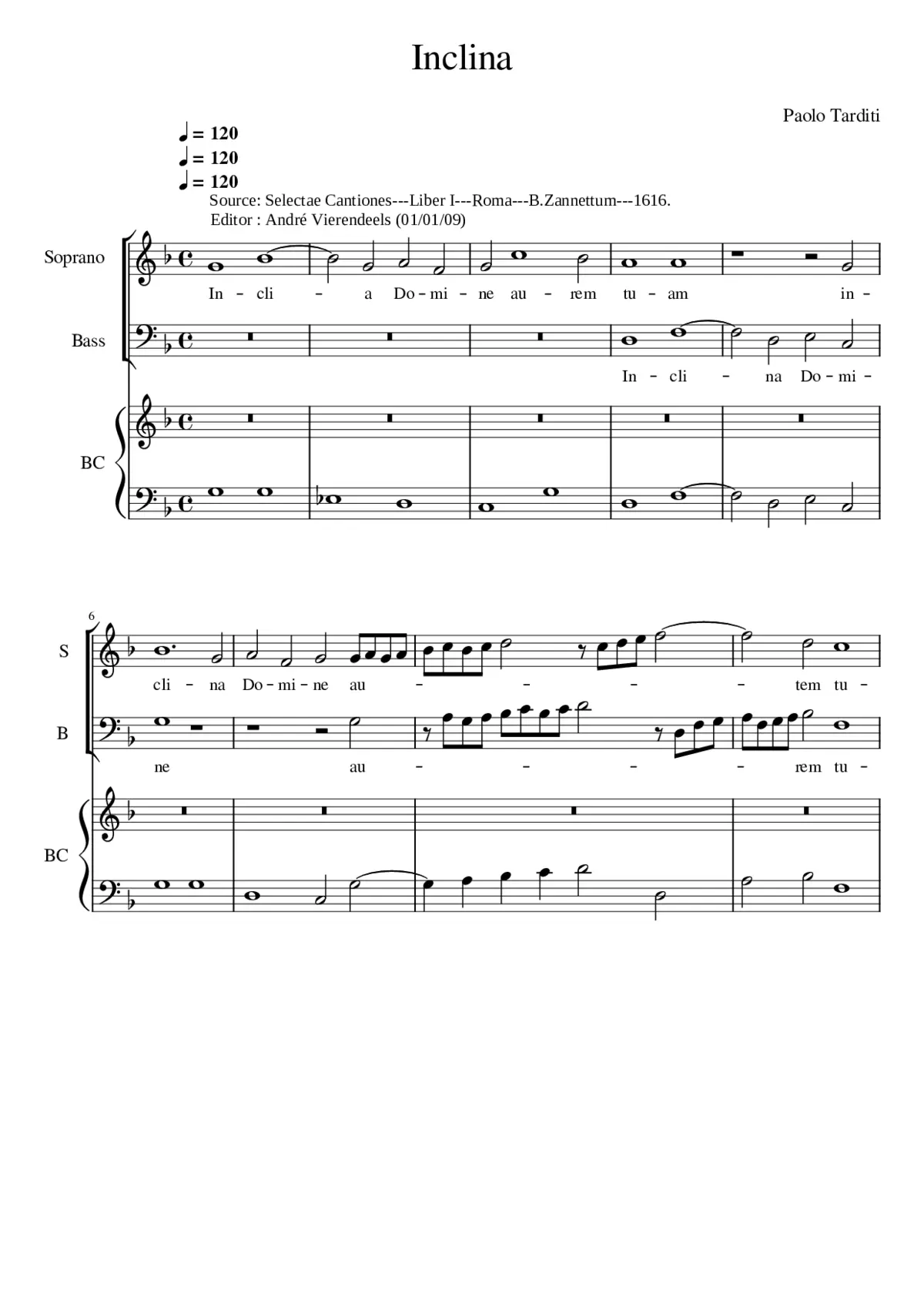 Inclina Domine - Page 1