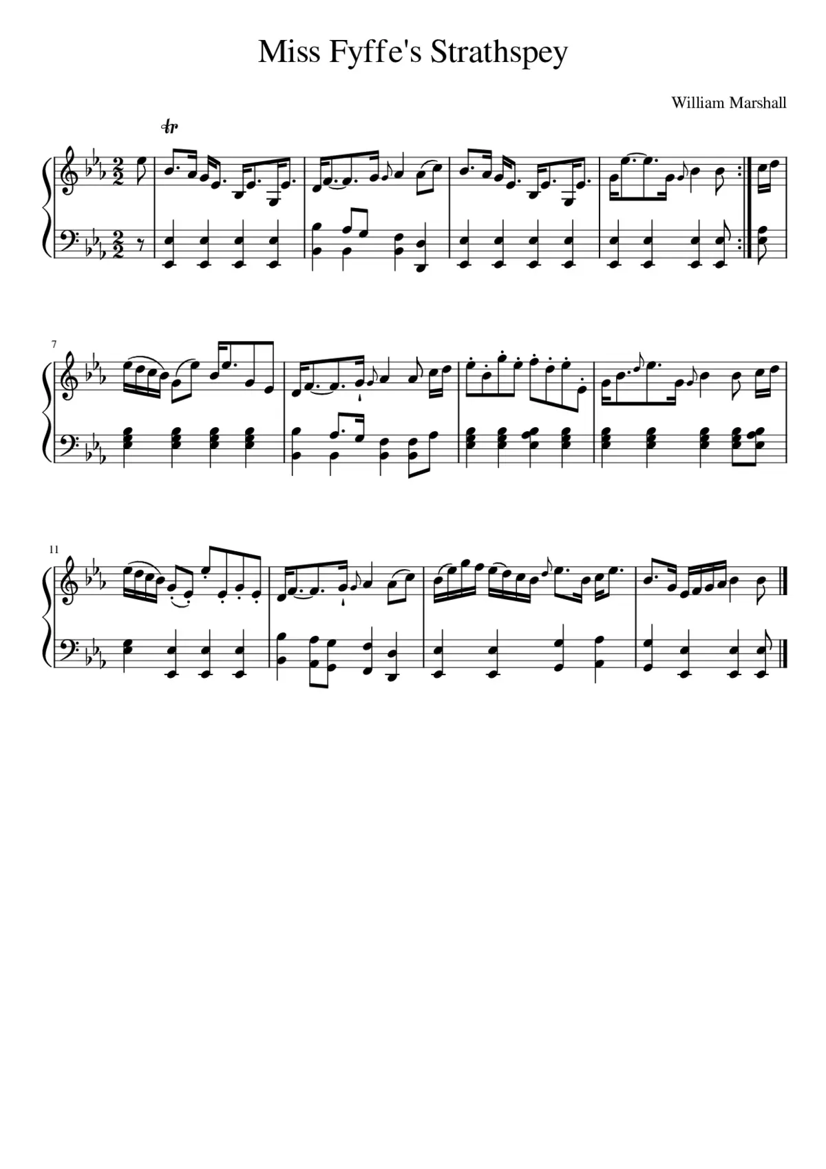 Miss Fyffe's Strathspey - Page 1