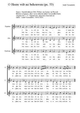 O Heere wilt mi behouwen