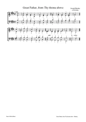 Great Father, from Thy throne above