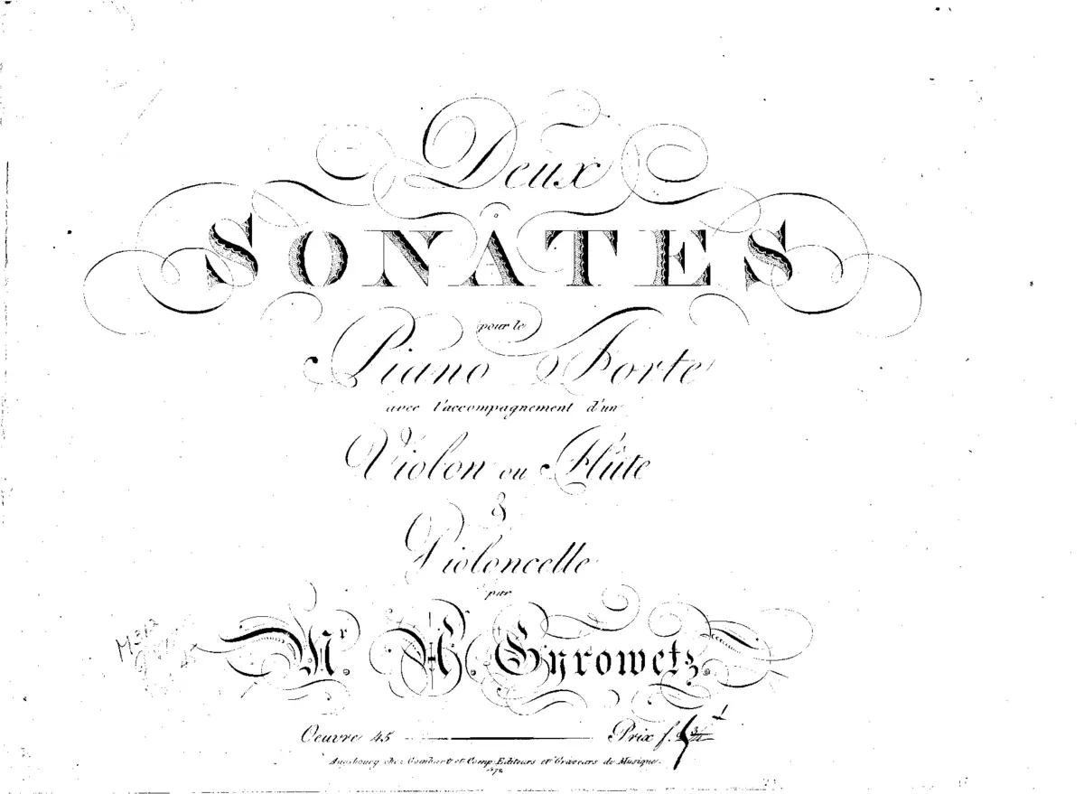 2 Sonatas for Piano Trio - Page 1