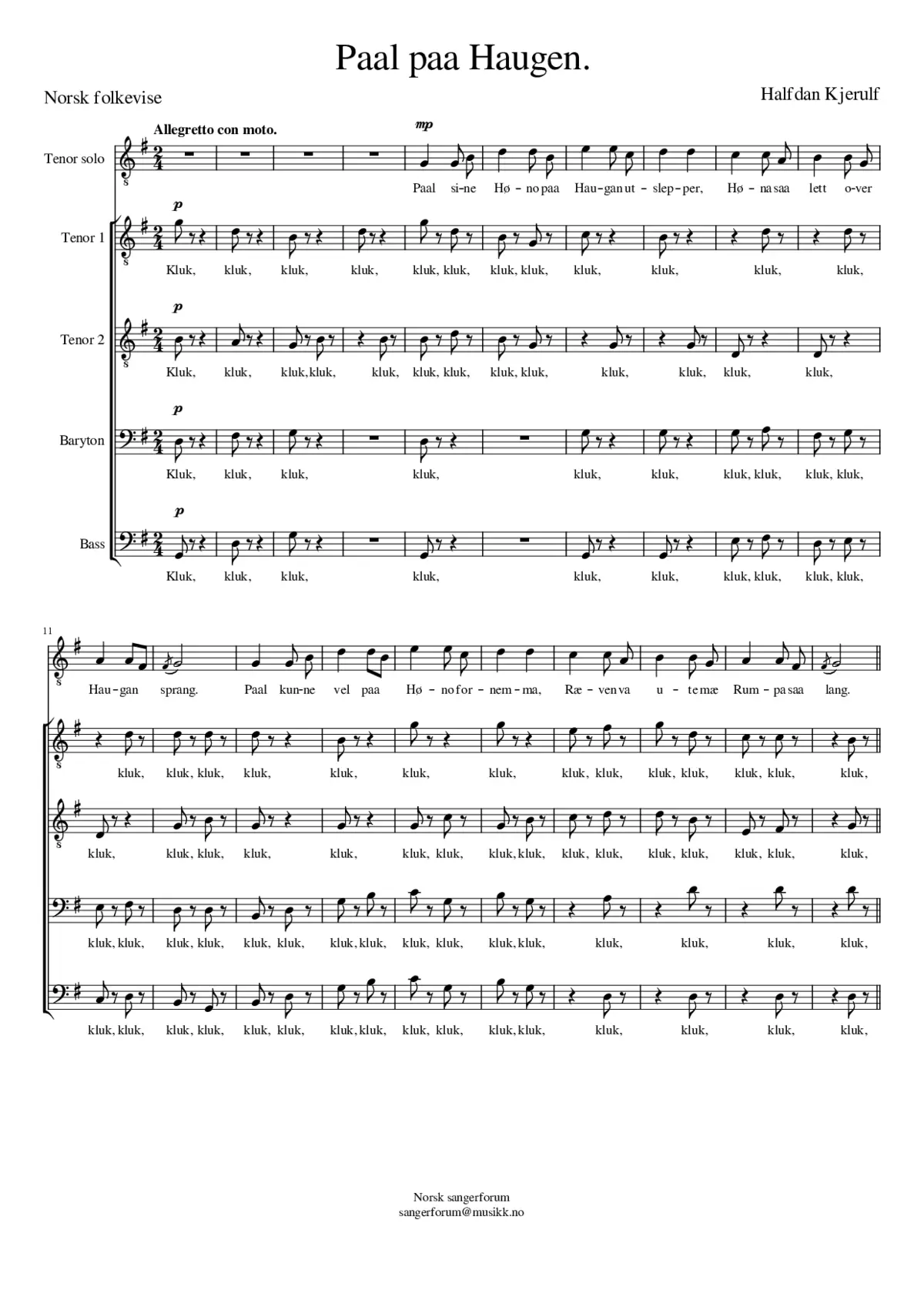 Paal pa Haugen - Page 1