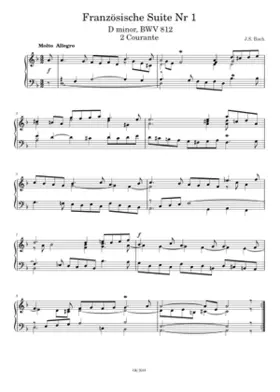 French Suite No.1 in D minor BWV 812
