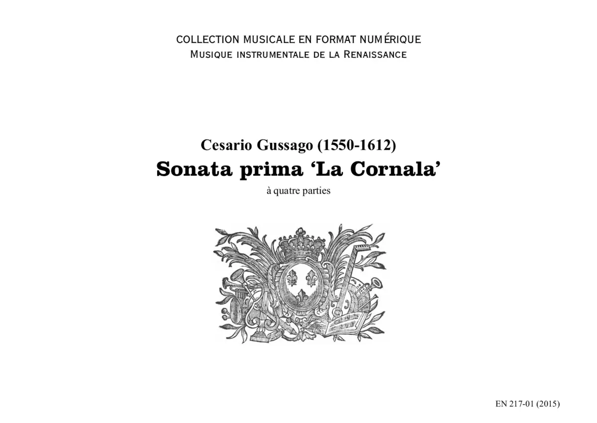 28 Sonate a quattro, sei et otto, con alcuni concerti - Page 1