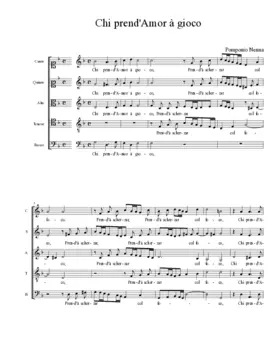 Chi prend'Amor à gioco