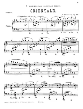 Orientale, Op.22