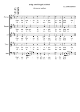 Singt und klinget allzumal