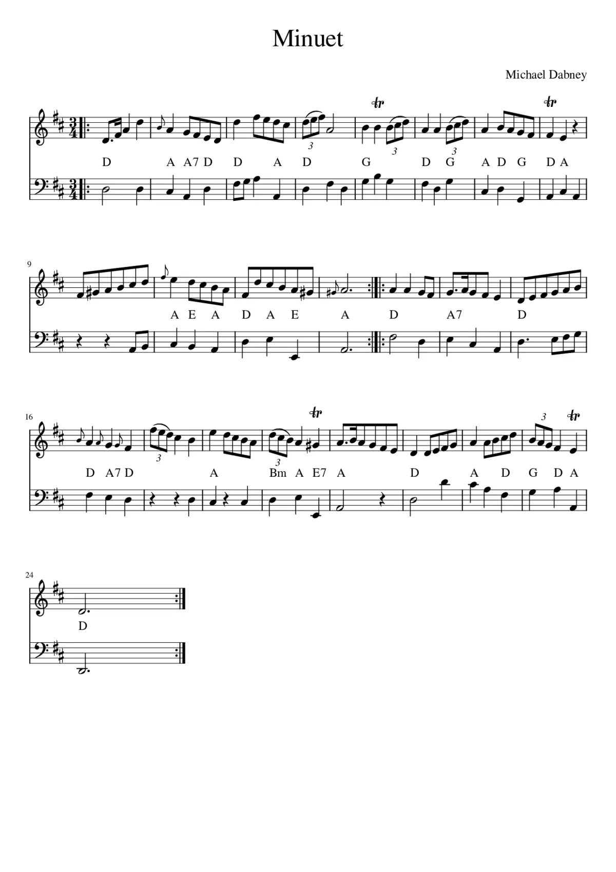 Minuet - Page 1