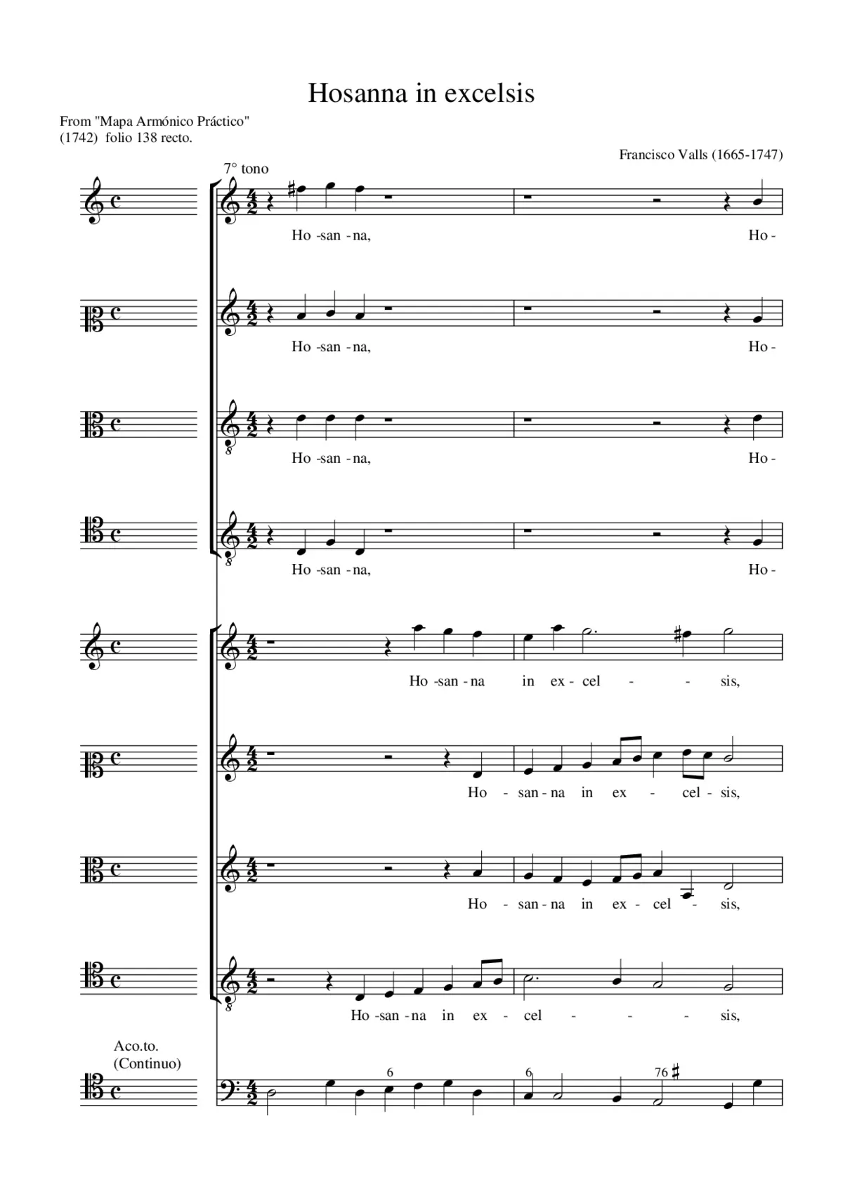 Hosanna in excelsis - Page 1
