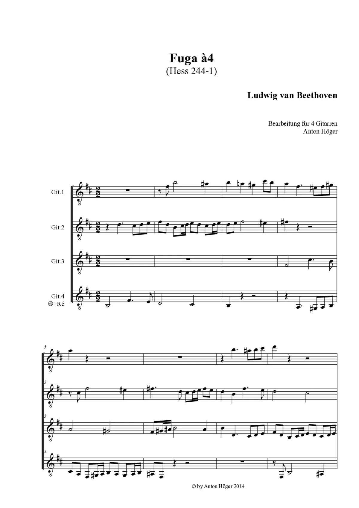 2 Triple Fugues - Page 1