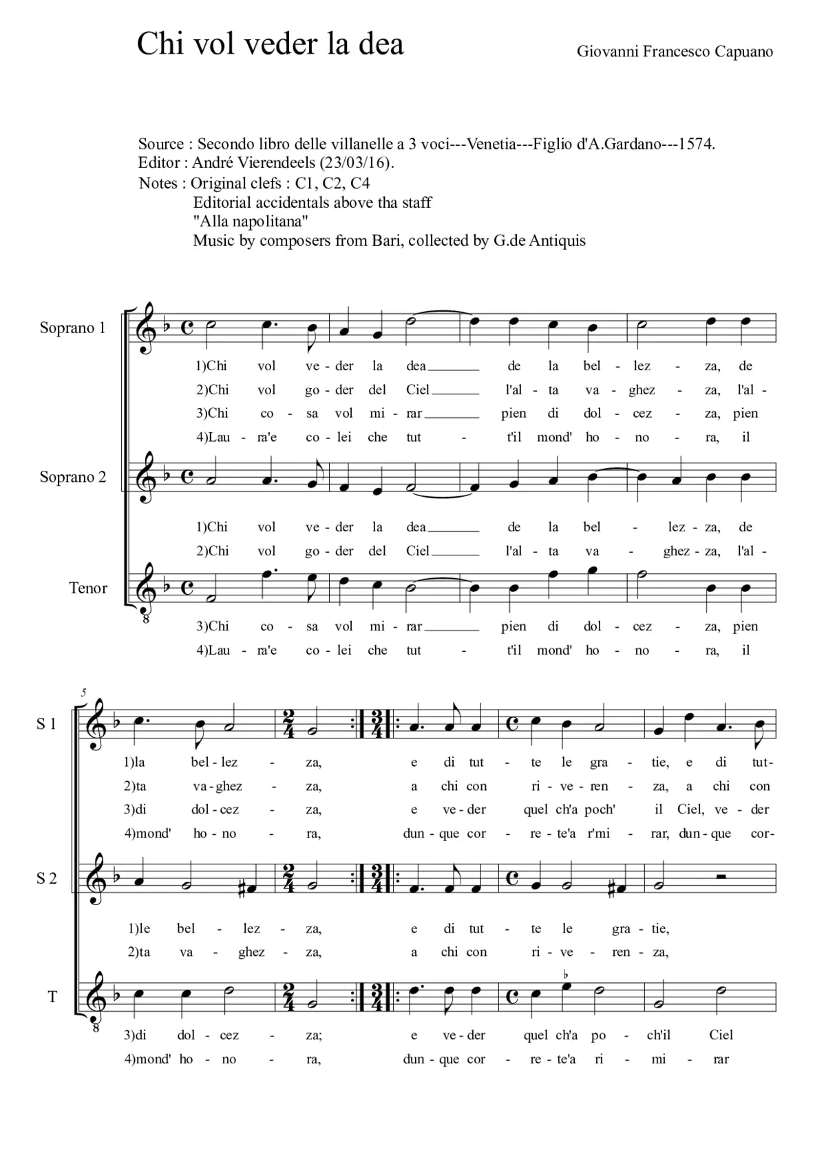 Chi vol veder la dea - Page 1