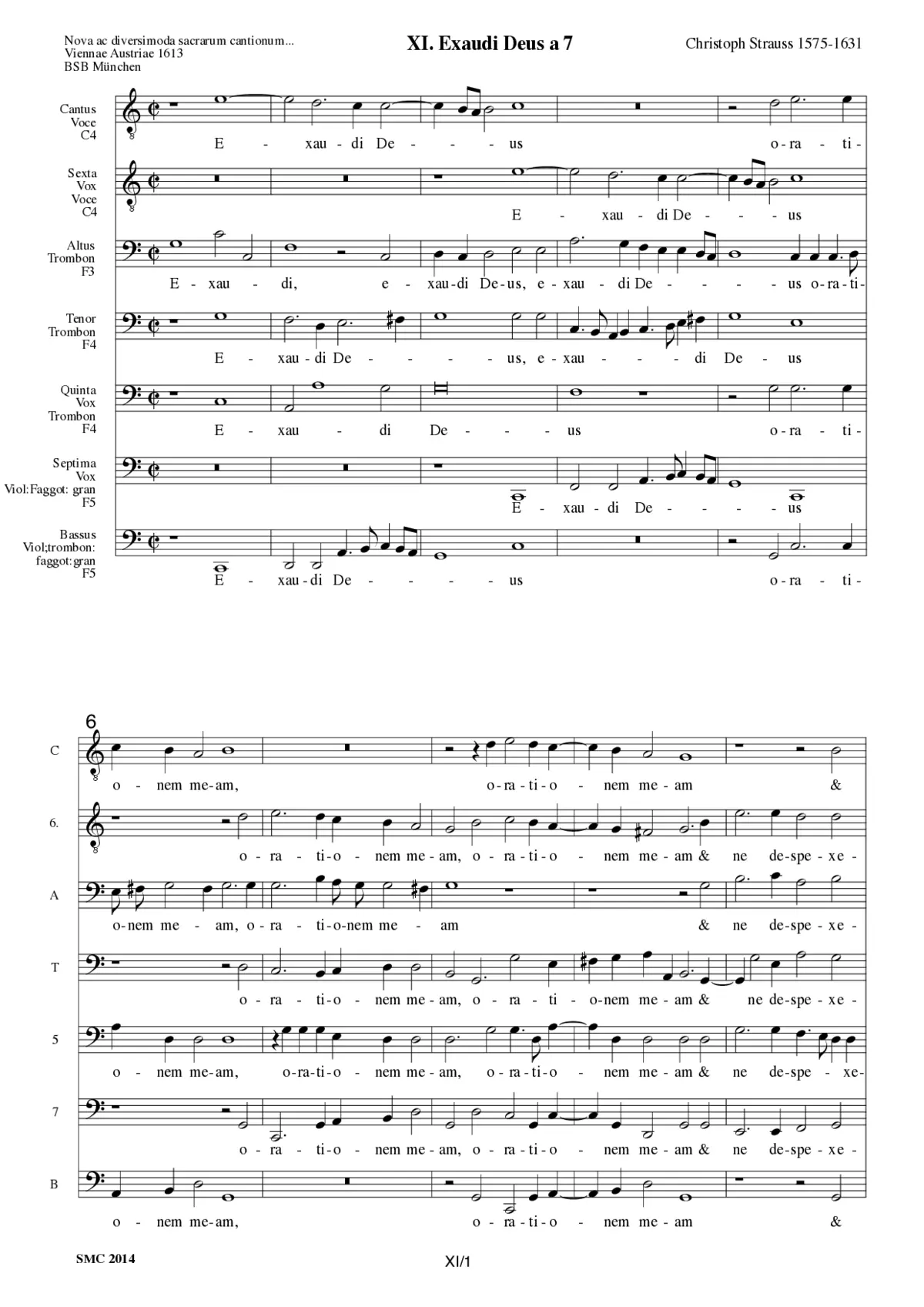 Exaudi Deus a 7 (I) - Page 1