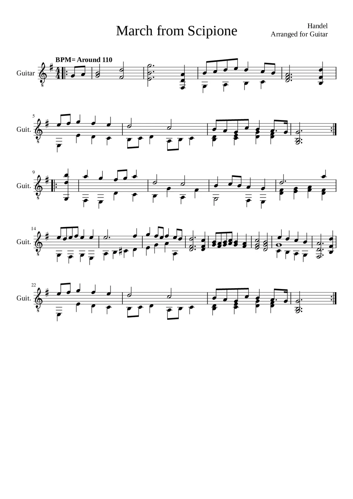 Publio Cornelio Scipione HWV 20 - Page 1