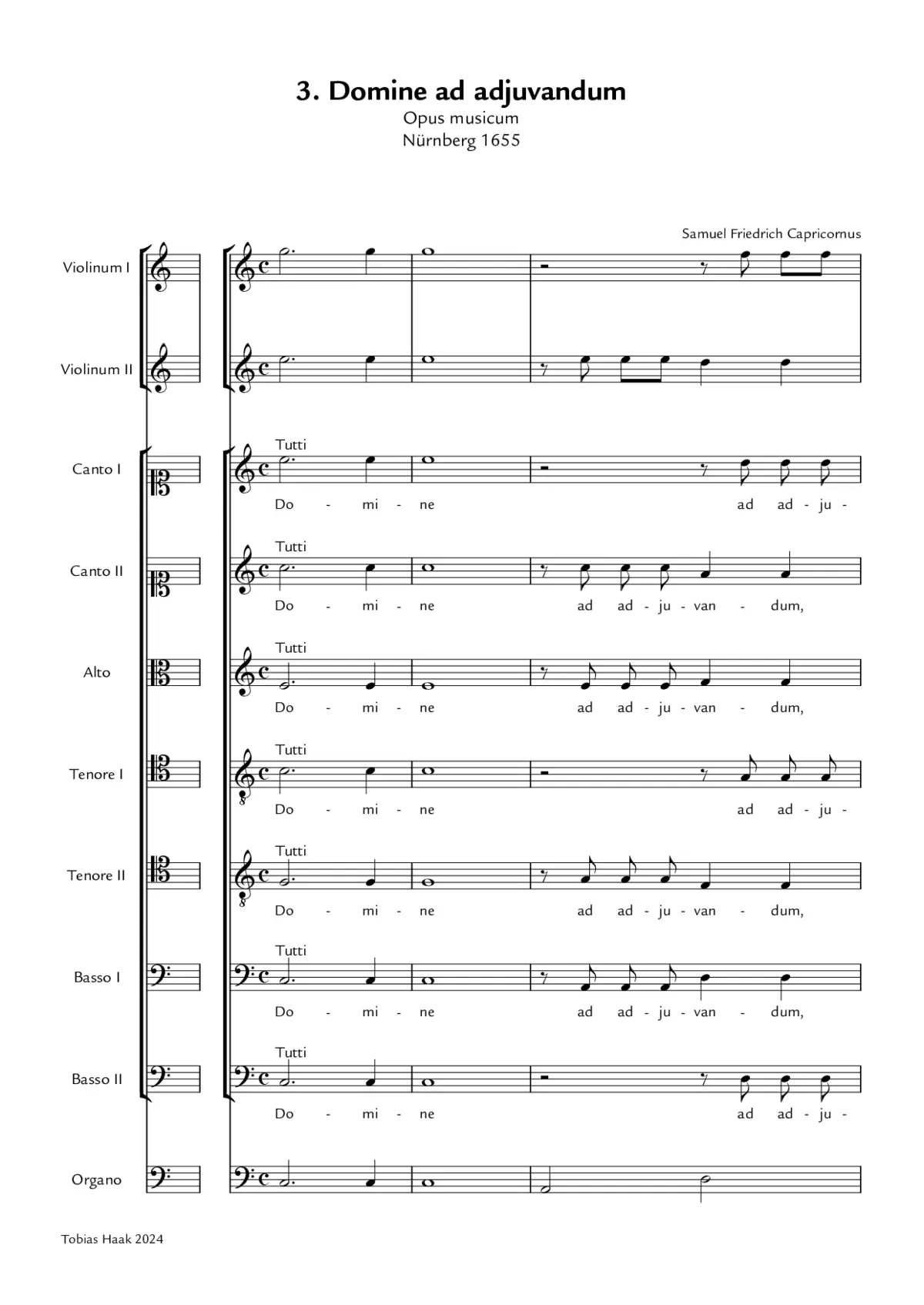 Domine ad adjuvandum - Page 1