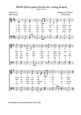 As pants the hart for cooling streams