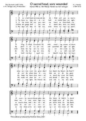 O sacred head, sore wounded