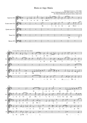 Beata es virgo Maria
