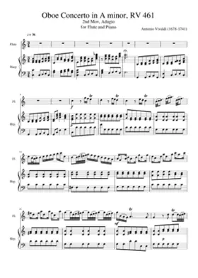 Oboe Concerto in A minor RV 461