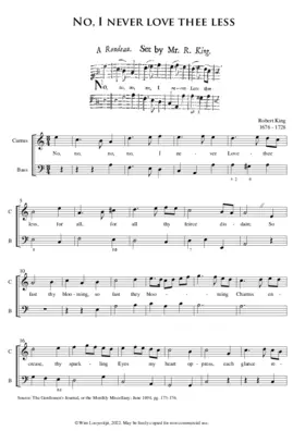 No I never love thee less