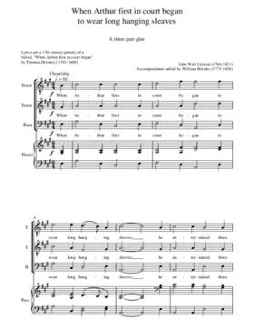 When Arthur first in court began to wear long hanging sleaves