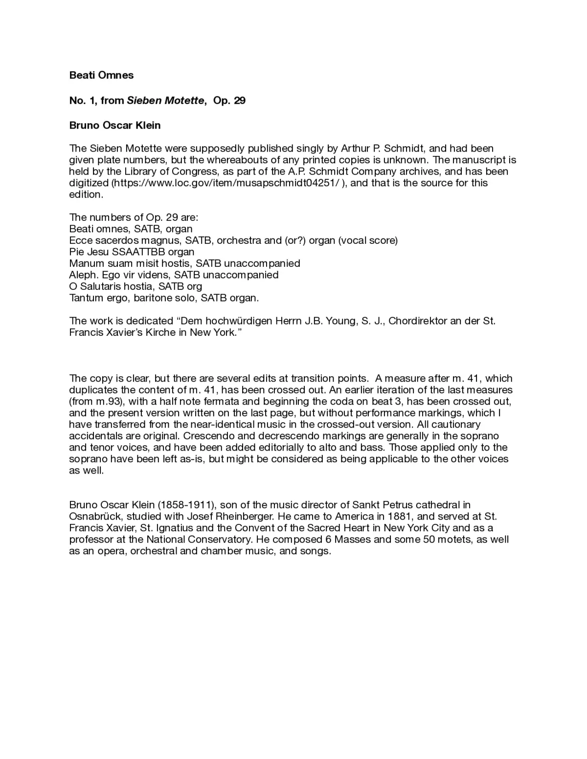 Beati omnes, Op. 29/1 - Page 1