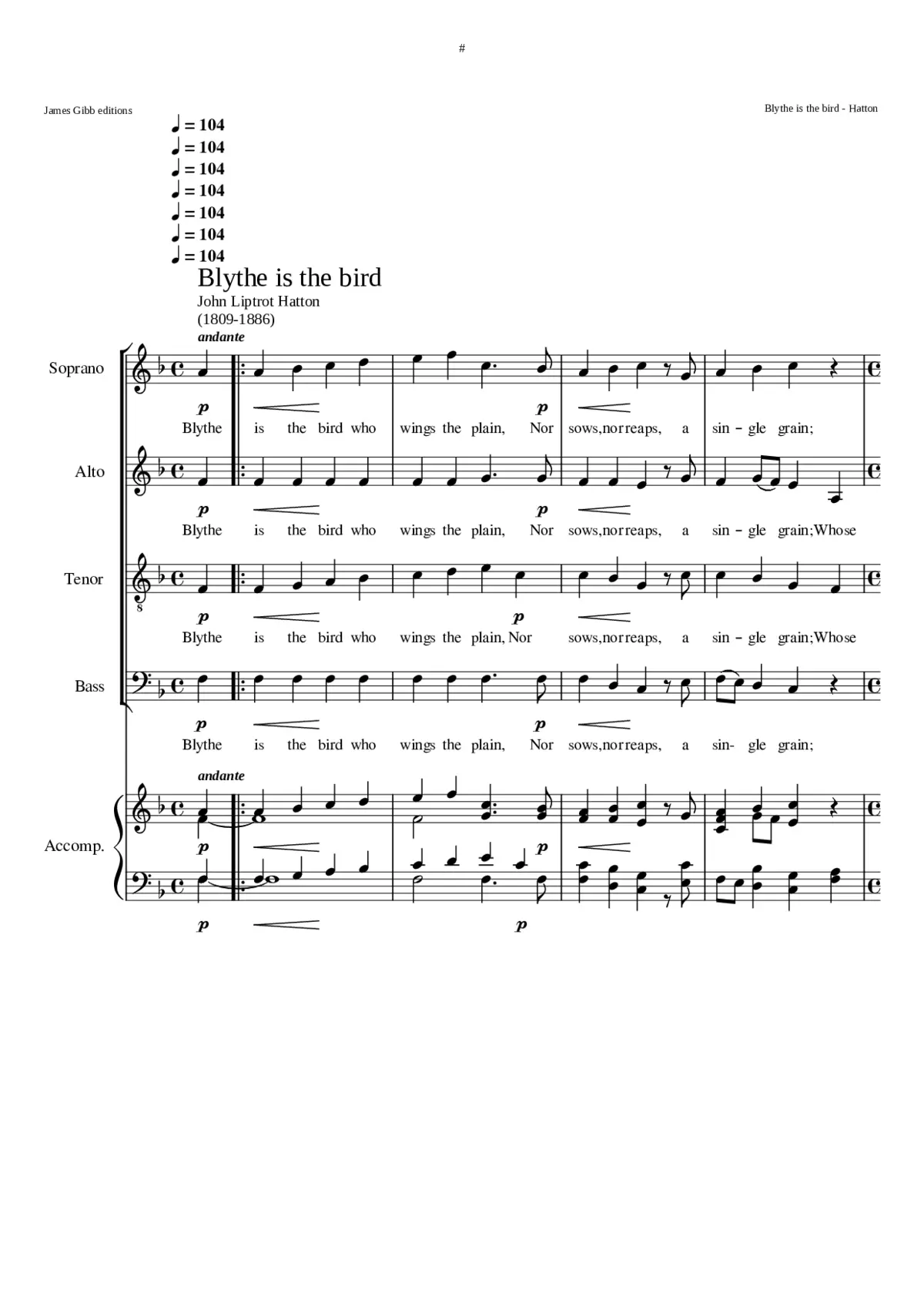 Blythe is the bird - Page 1