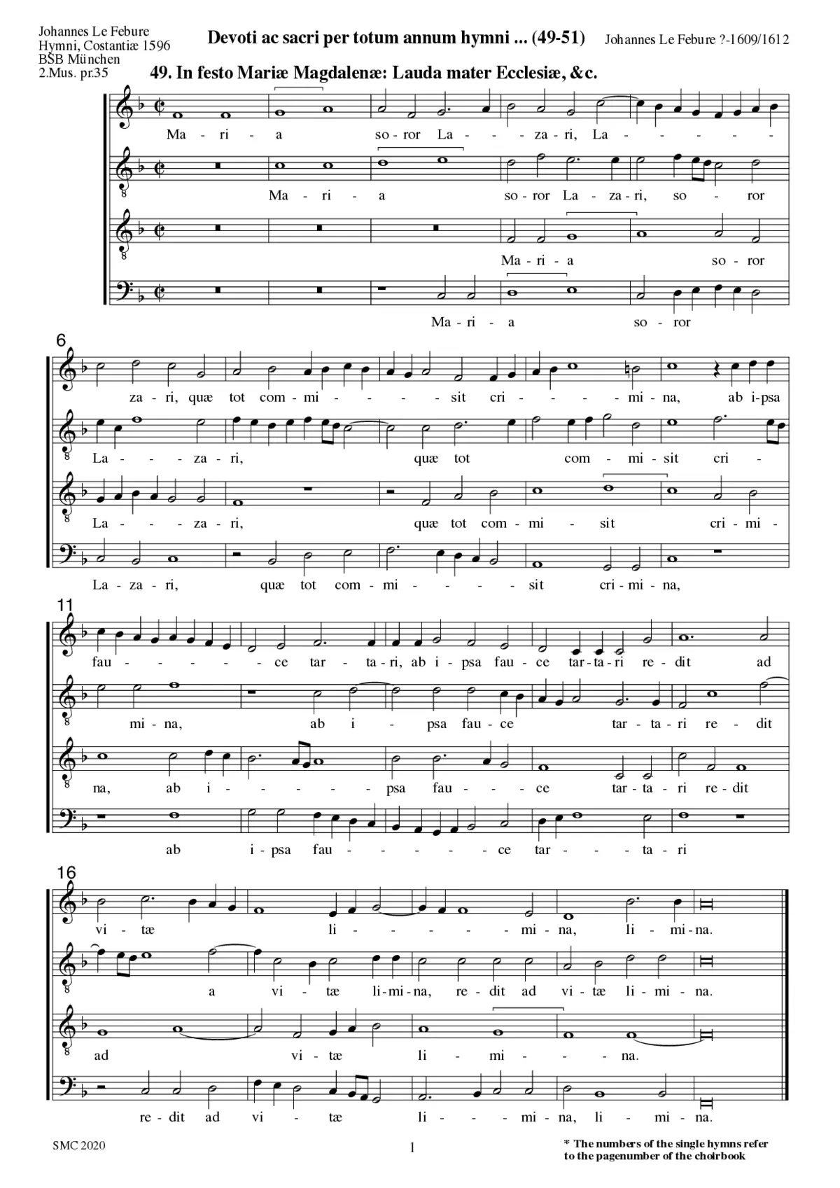 Lauda mater Ecclesia - Page 1