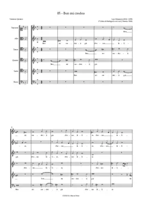 Ben mi credetti già d'esser felice