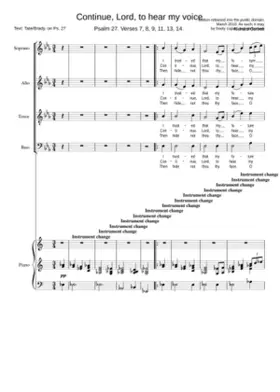 Continue Lord to hear my voice