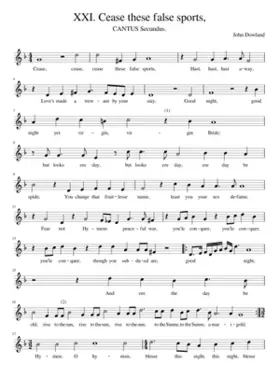 XXI. Cease these false sports