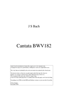 Himmelskönig, sei willkommen, BWV 182