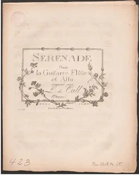 Sérénade pour la Guitarre, Flûte et Alto