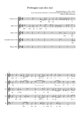 Prolongati sunt dies mei