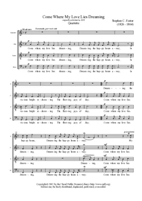 Come where my love lies dreaming