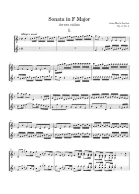 6 Sonatas for 2 Violins Op.3