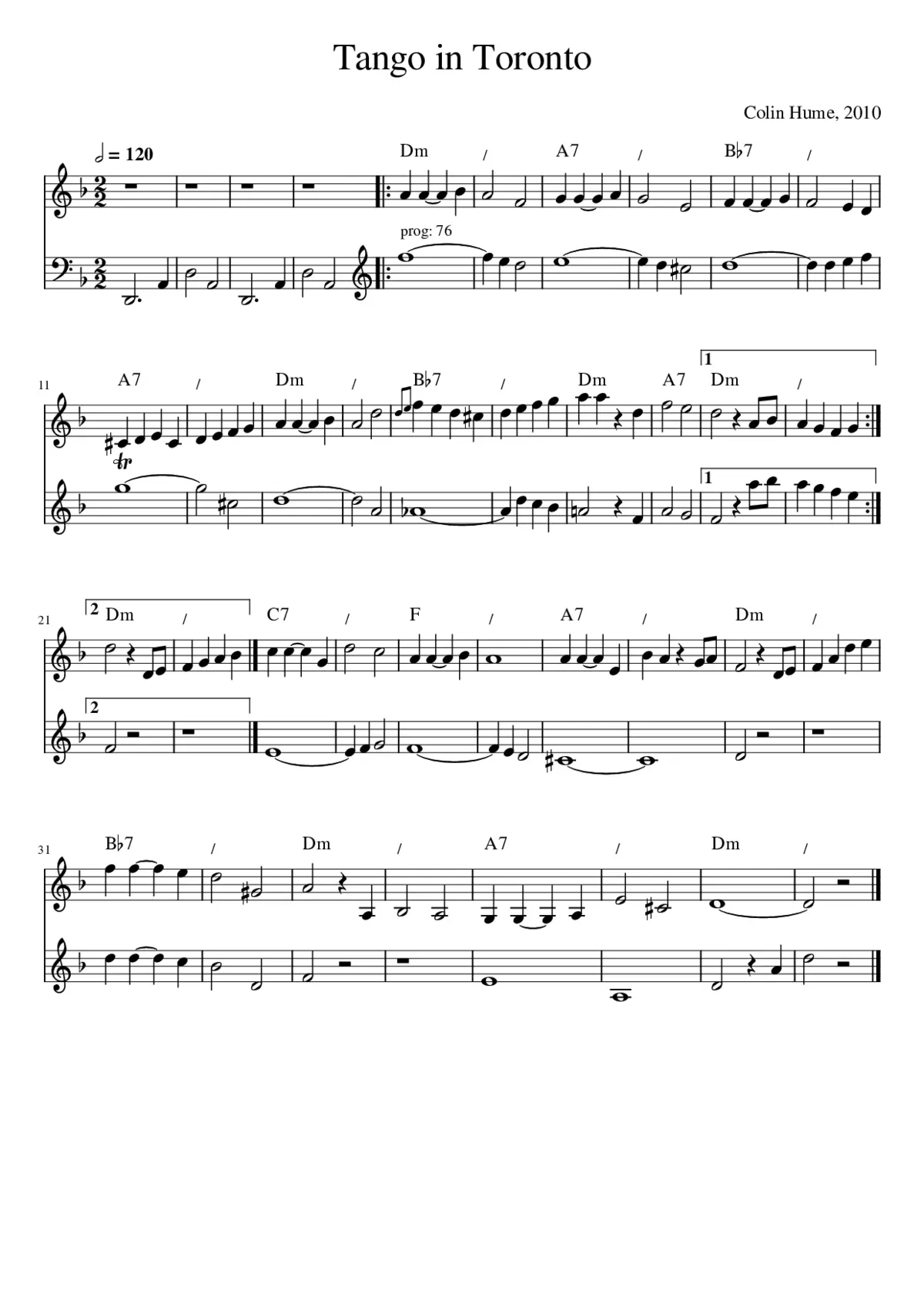 Tango in Toronto - Page 1