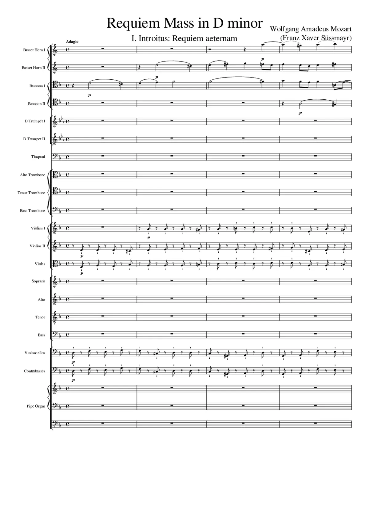Requiem in D minor K.626 - Page 1