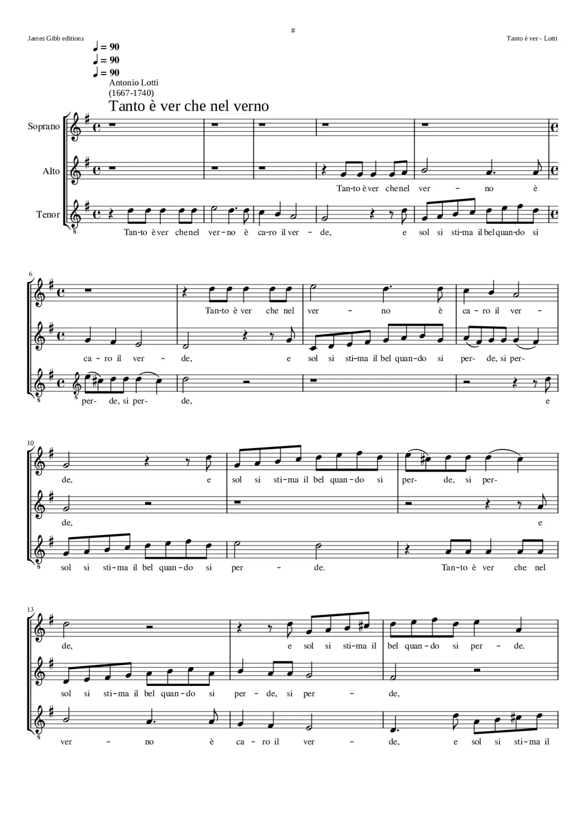 Tanto è ver che nel verno - Page 1